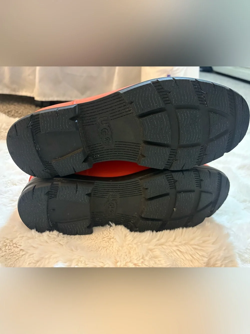 UGG Tangerine Chelsea Rain Booties